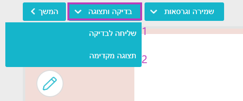 בדיקה ותצוגה