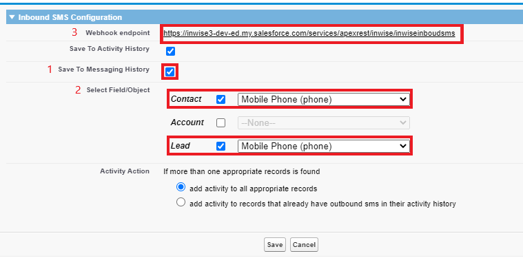 Salesforce - SMS