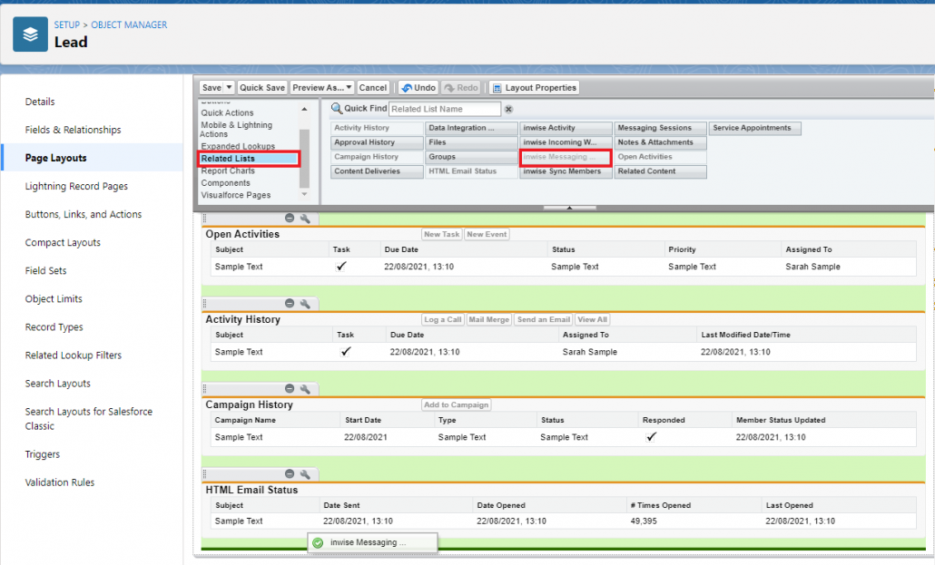 Salesforce - SMS